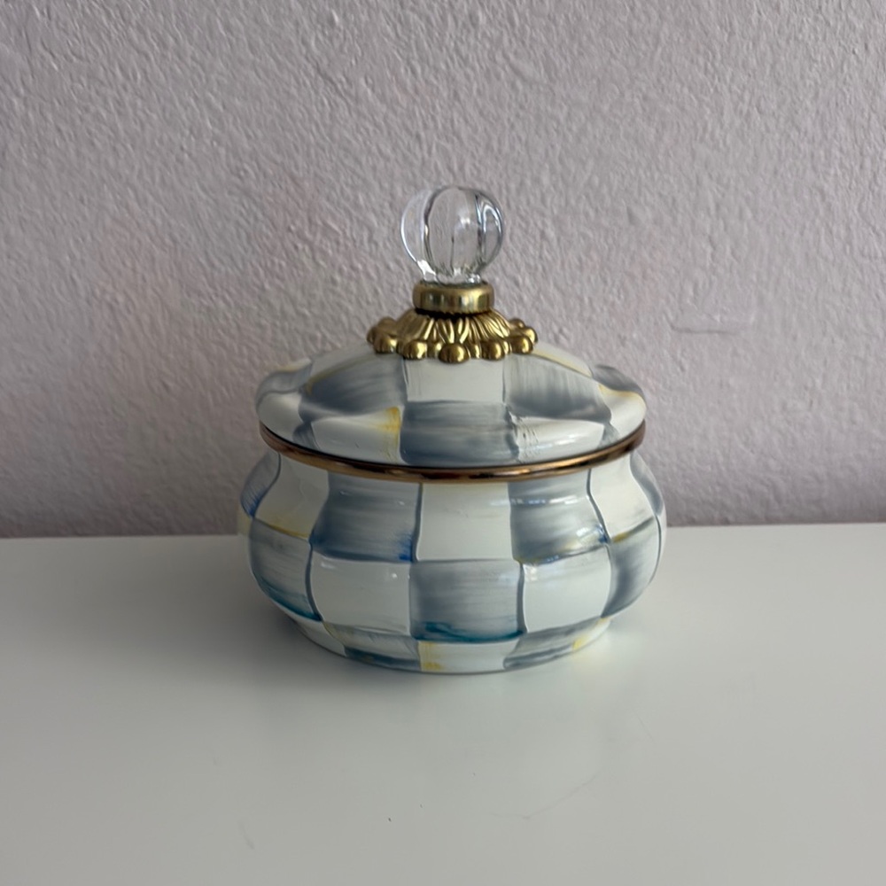 Mackenzie-Childs hand-painted pot